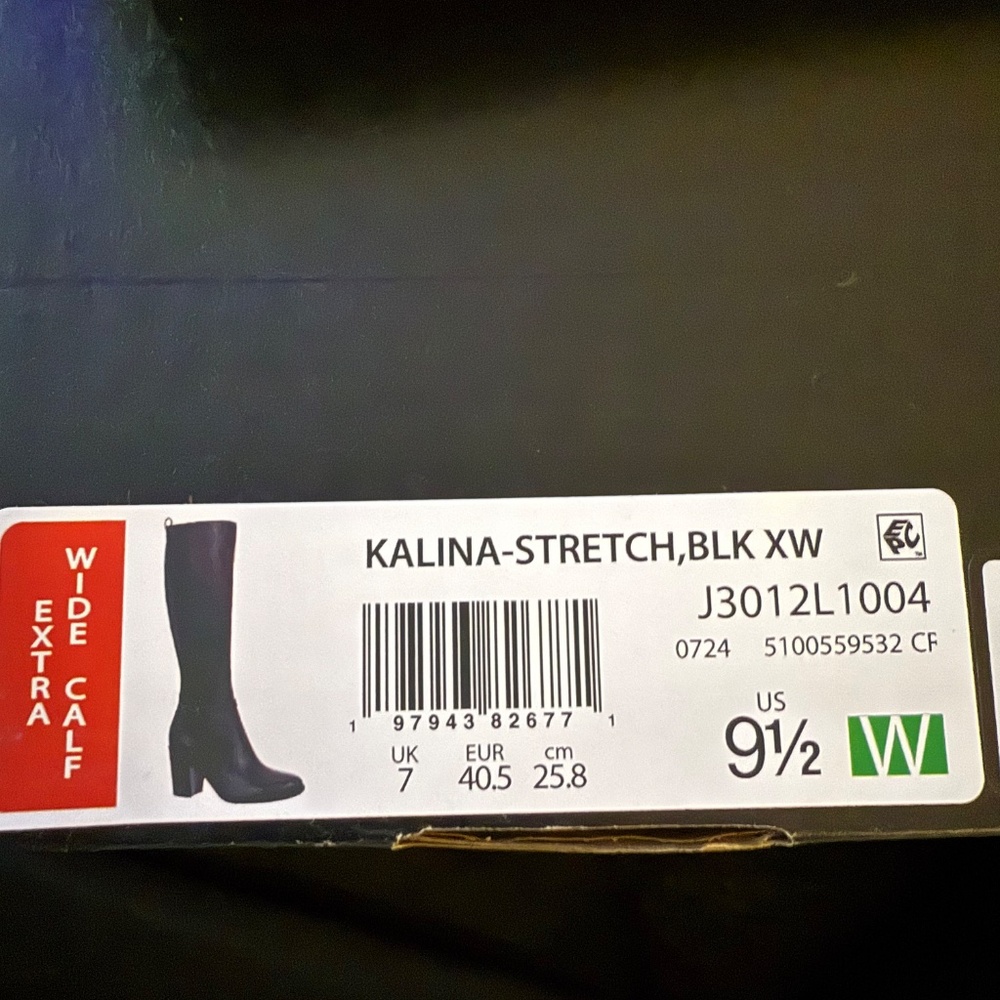 Naturalizer Black Tall Boots- Extra Wide Calf - Picture 8 of 8